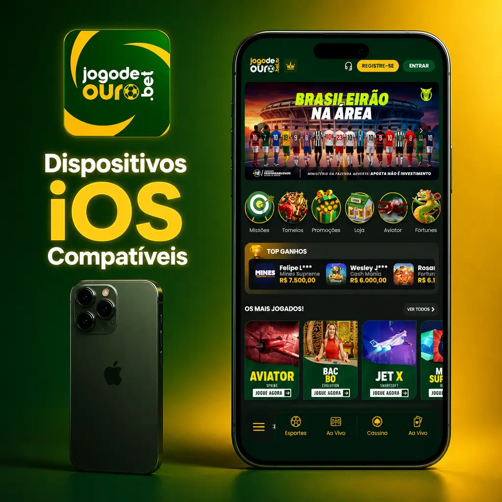 iPhones e iPads compatíveis com o Jogo de Ouro